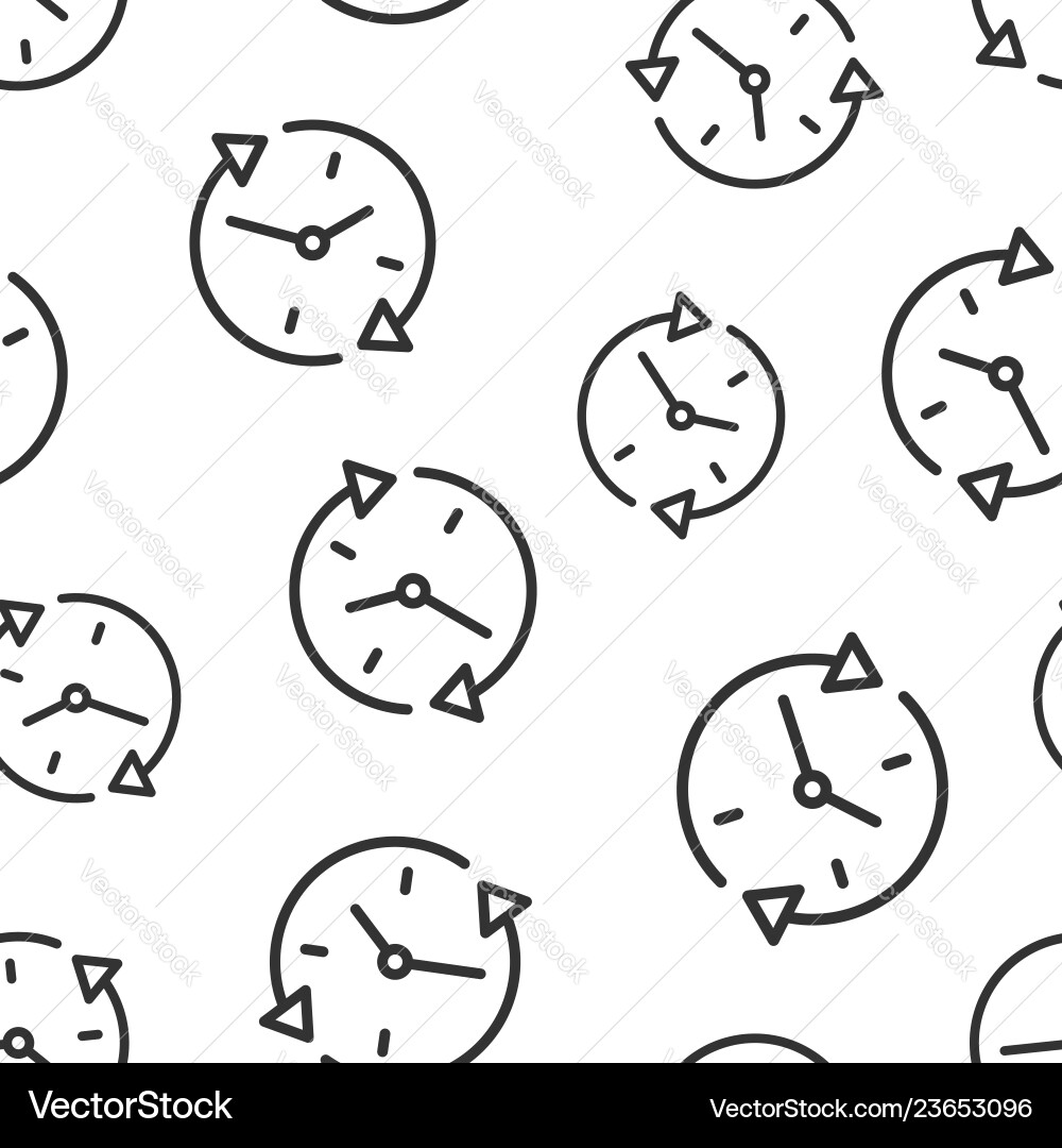 Clock countdown icon seamless pattern background Clock countdown icon seamless pattern background vector image