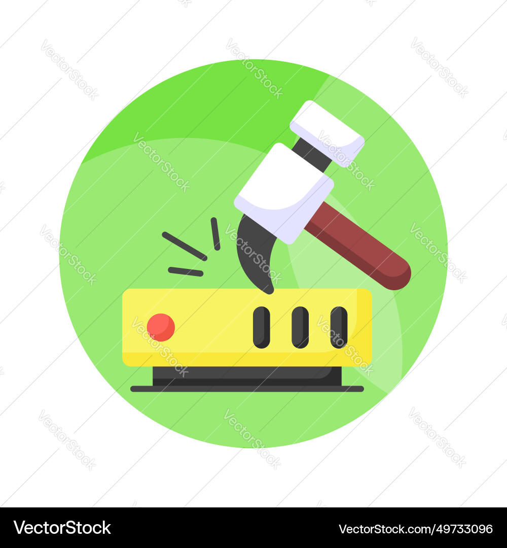 Data mining icon design digging in modern Vector Image