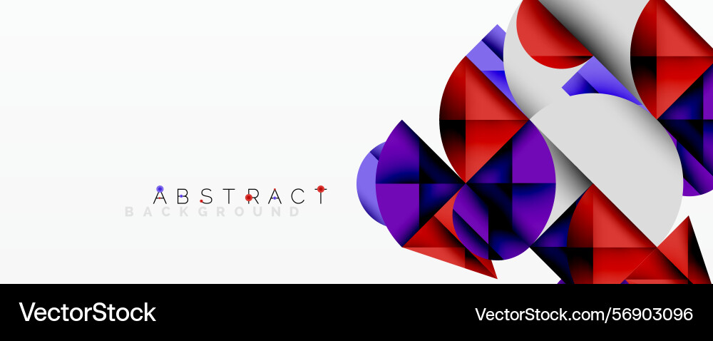 Modern abstract design features geometric shapes Vector Image