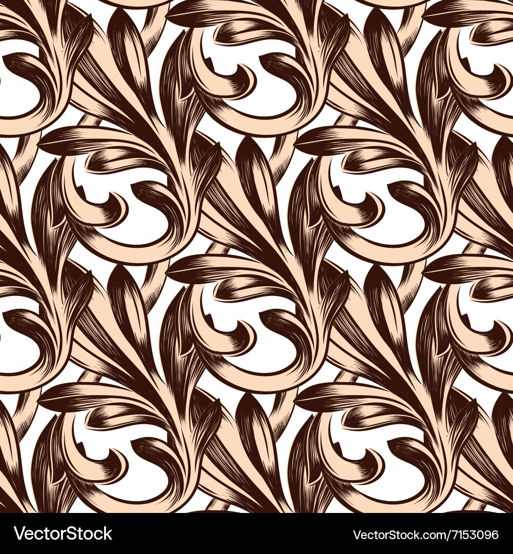 Retro classical seamless pattern vector image
