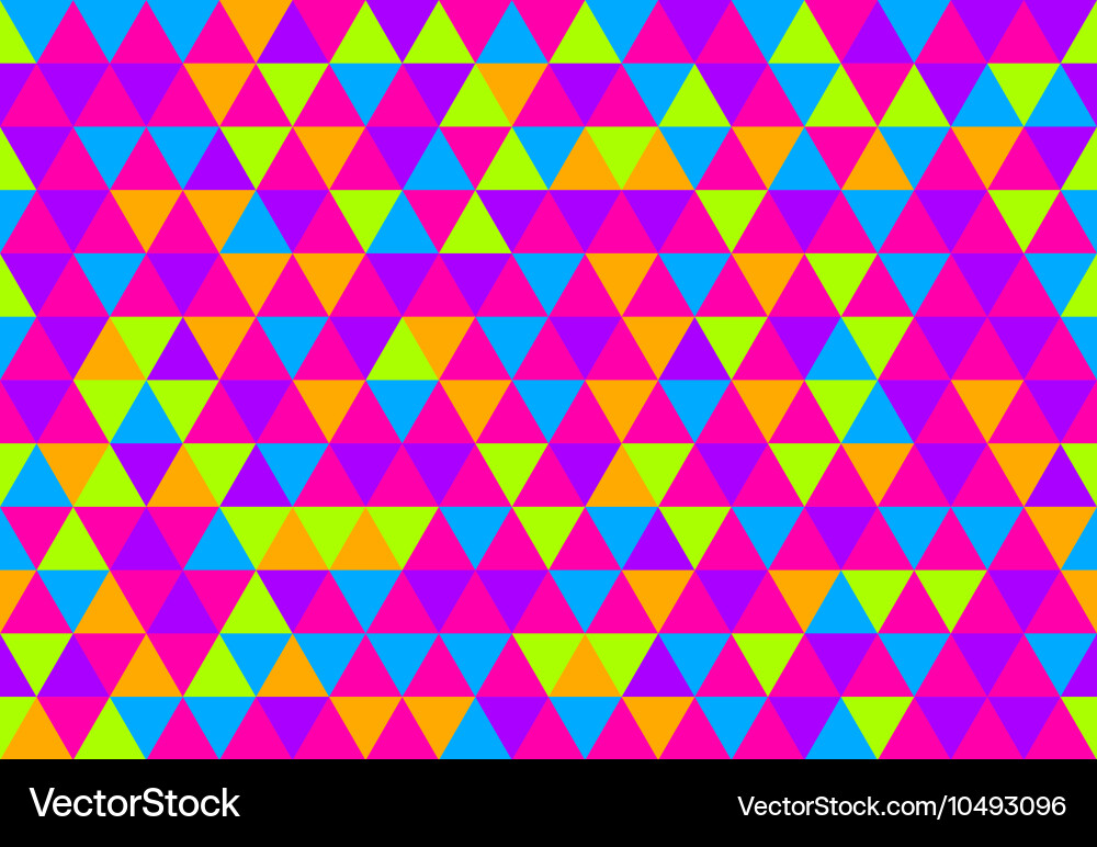 Retro triangle pattern pop vector image