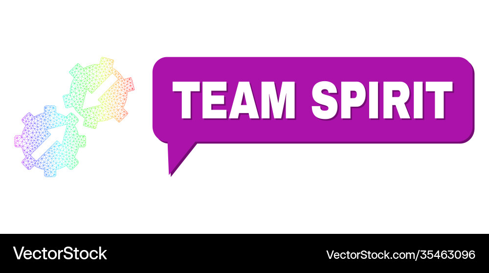 Spectrum network gradient gear integration icon Vector Image