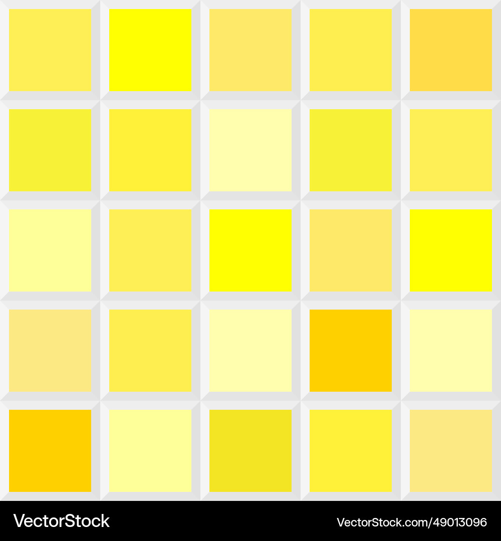 Yellow tile palette color scheme design element vector image