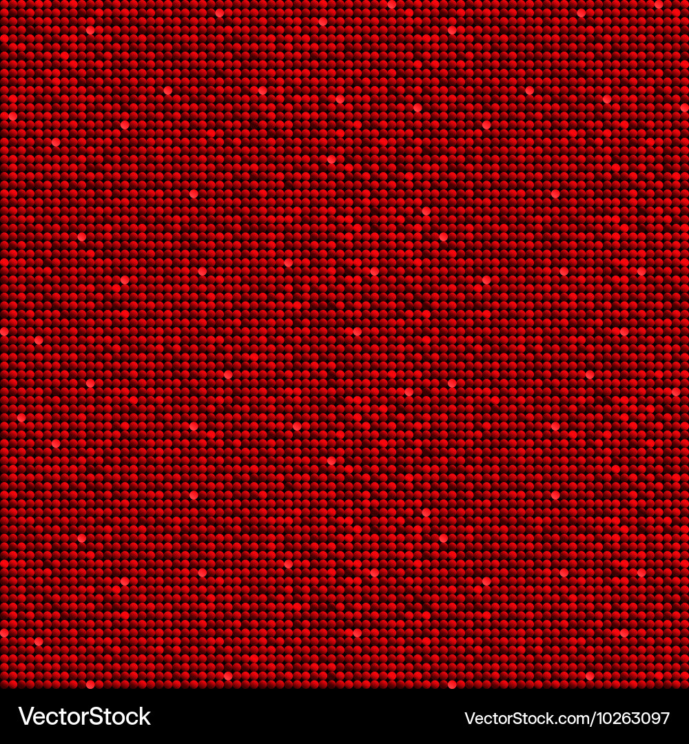 Background with shiny red sequins eps 10 vector image