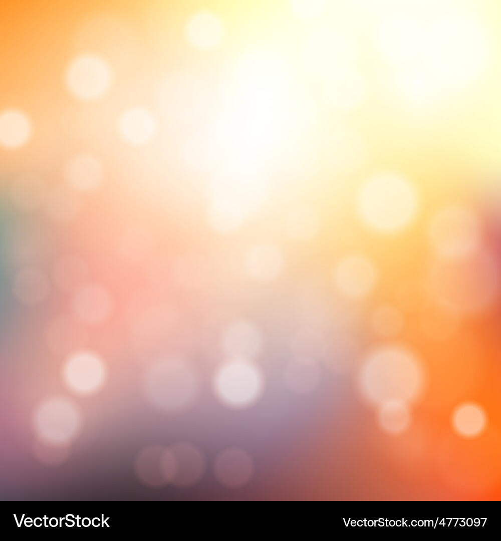 Bokeh background vector image