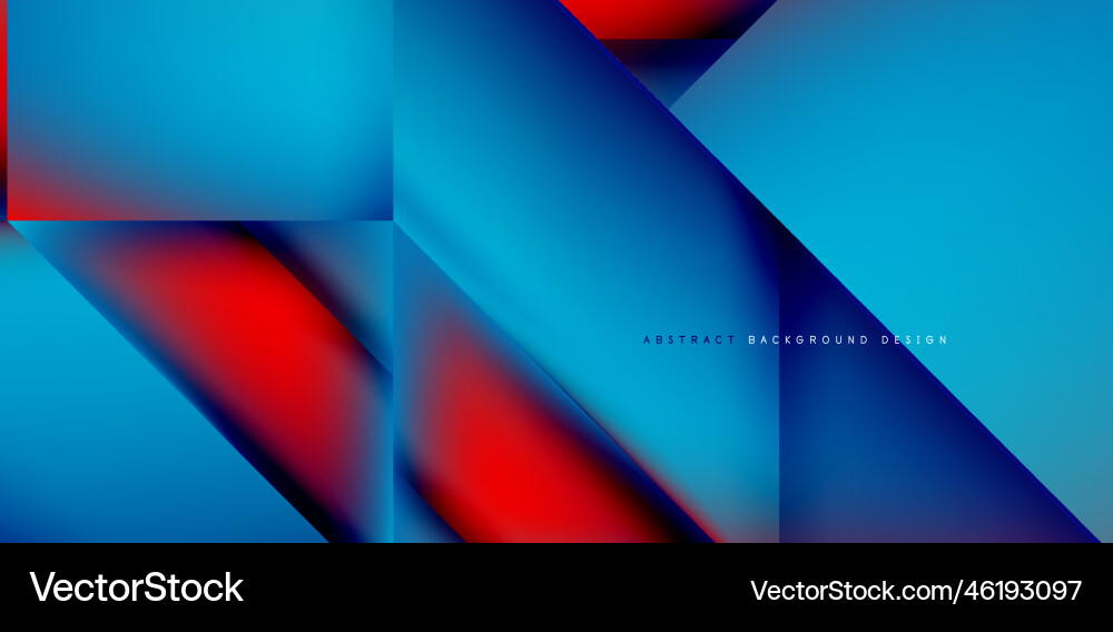 Dynamic triangle design with fluid gradient colors Vector Image