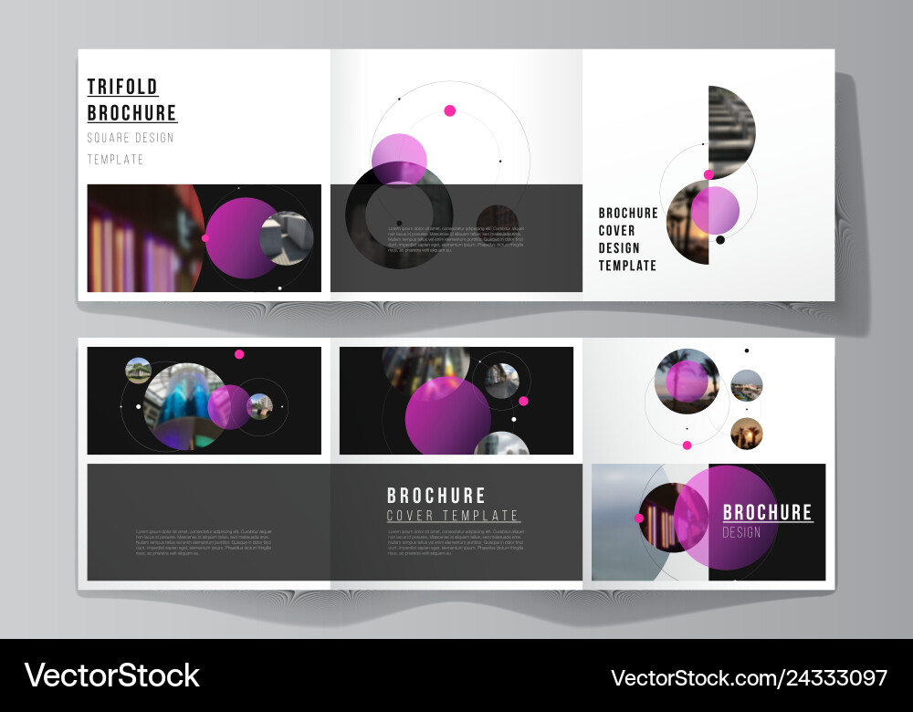 Layout of square format covers design Layout of square format covers design Vector Image