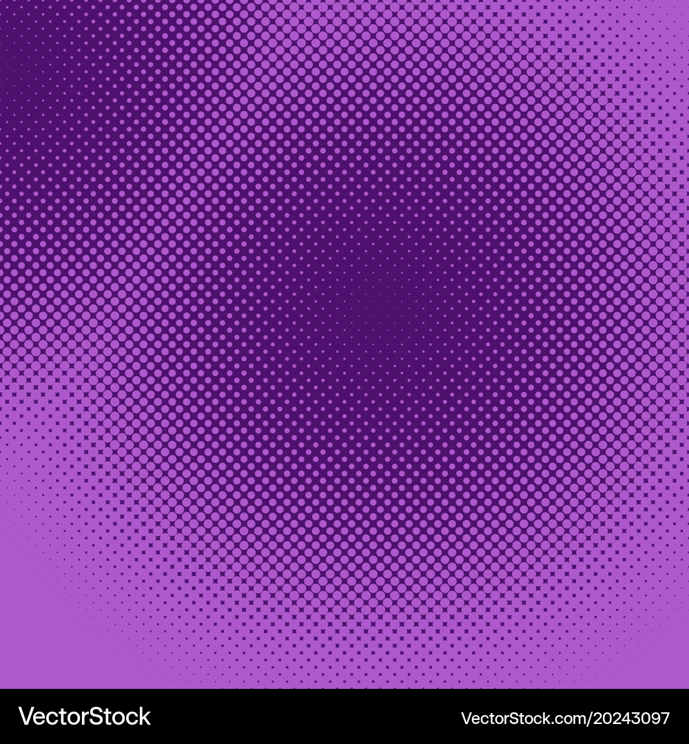 Retro halftone dot pattern background from circles vector image