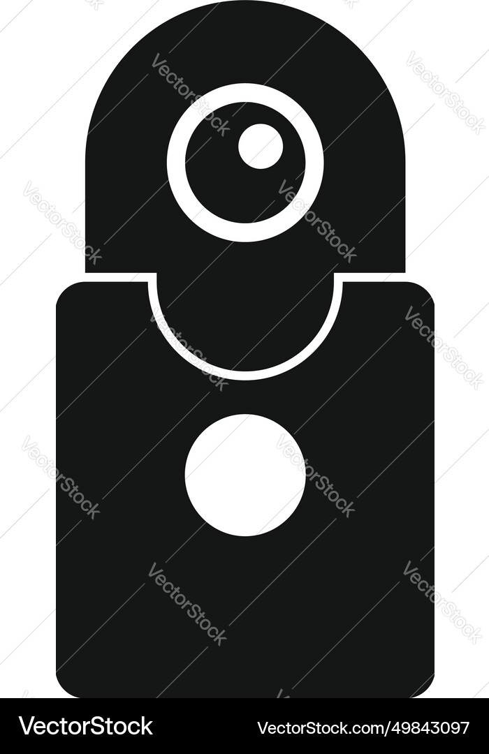 Road sensor control icon simple detector Road sensor control icon simple detector vector image