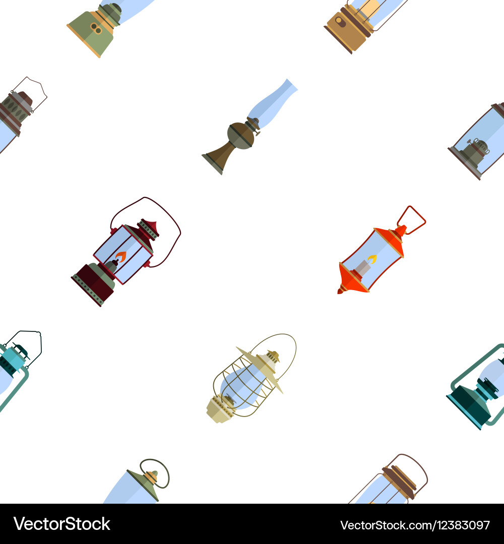 Seamless pattern with lanterns Vector Image