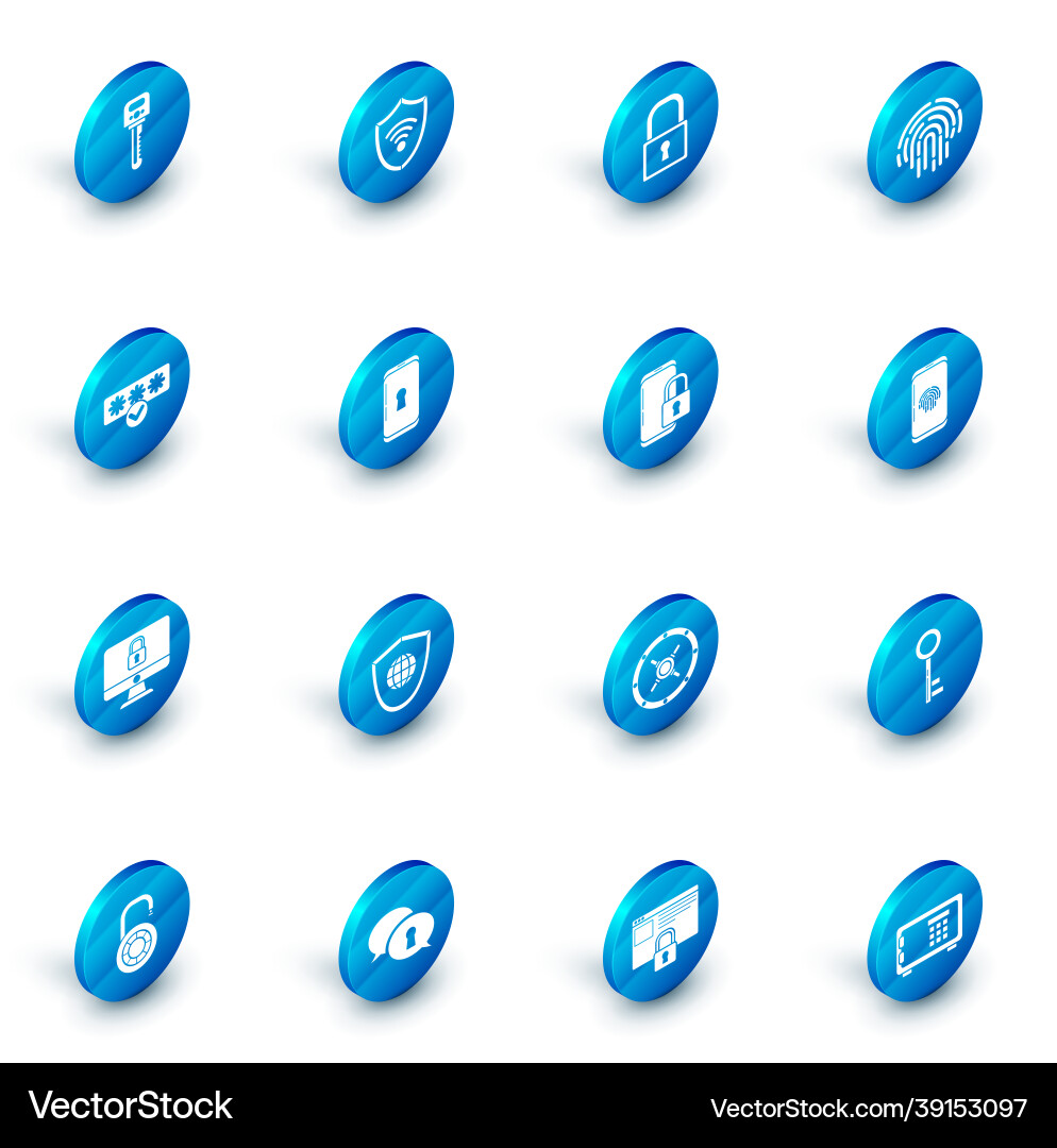 Set shield with wifi wireless internet network Set shield with wifi wireless internet network vector image