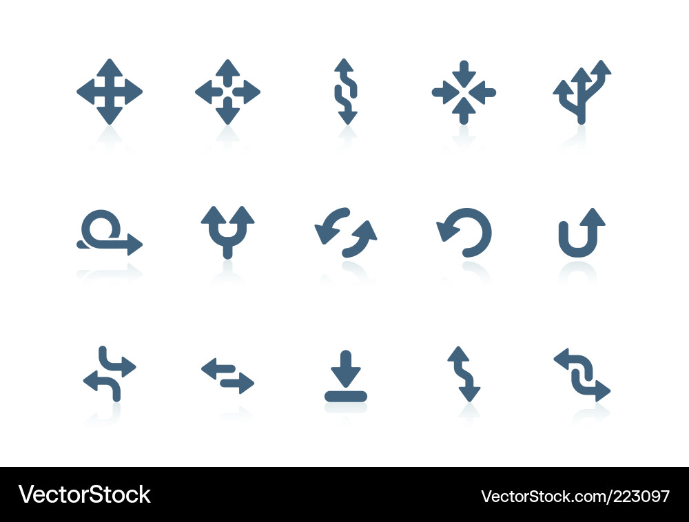 Turnaround Arrow Icons Vector Image