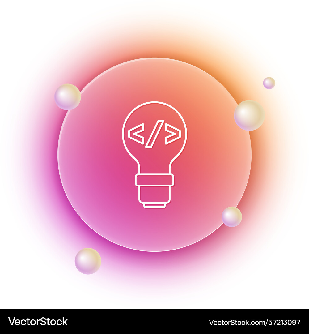 White web design and front end development icon White web design and front end development icon vector image