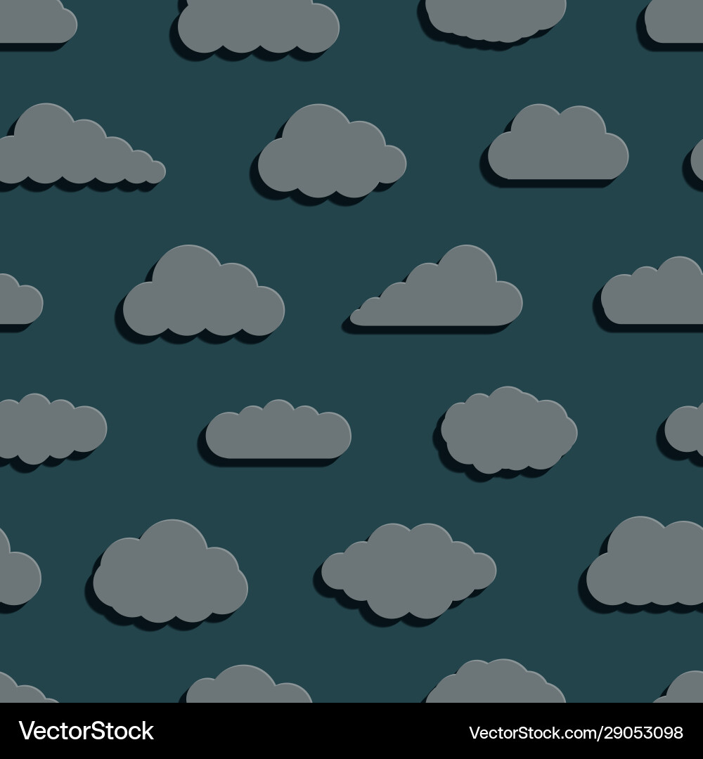 Abstract seamless pattern background clouds vector image