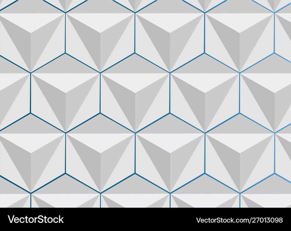Abstract triangular prism pattern graphic design vector image