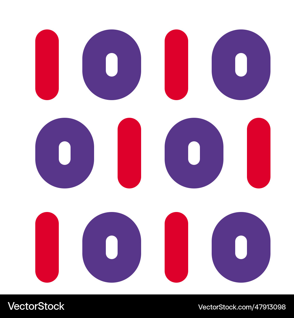 Binary code digital transformation concept vector image