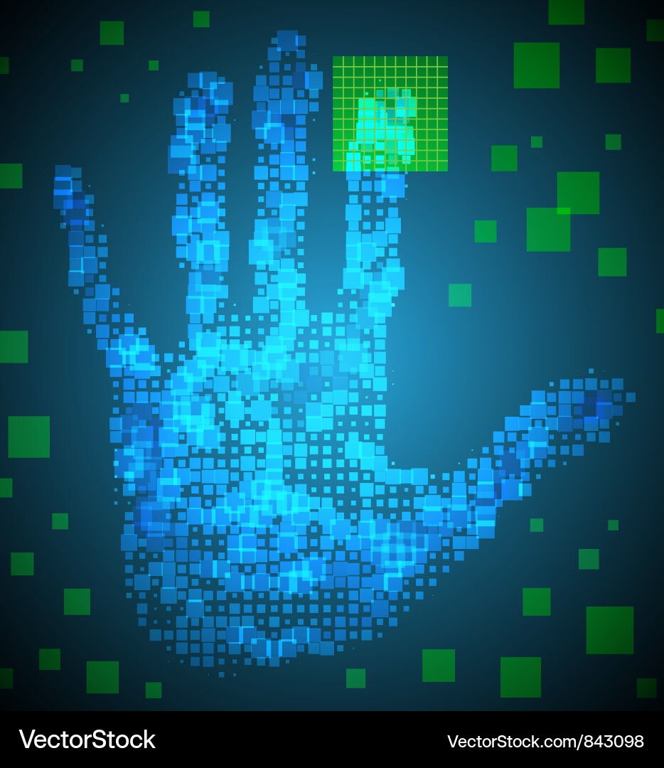 Fingerprint Access Code vector image