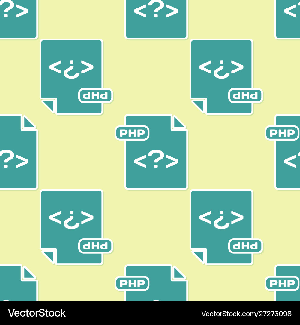 Green php file document download button icon Green php file document download button icon vector image