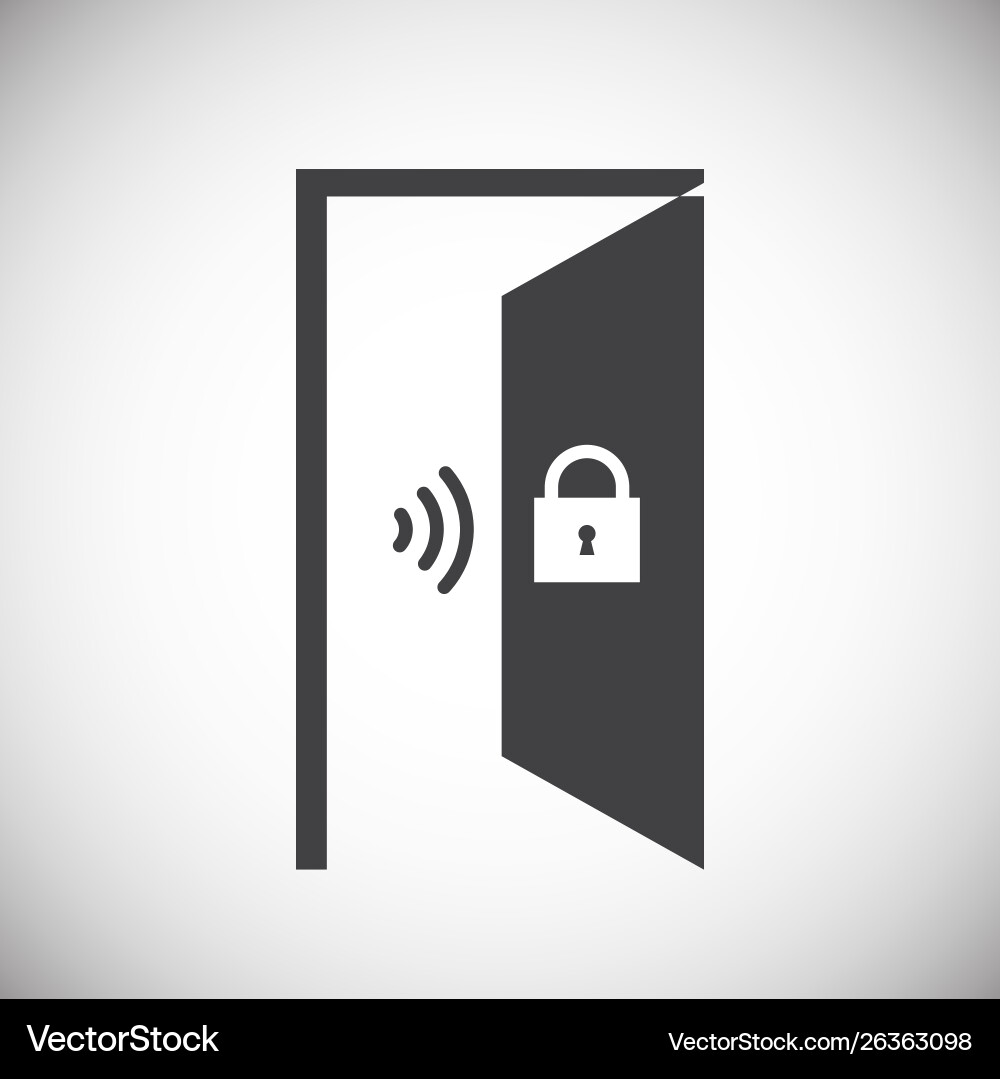 Smart lock icon on background for graphic and web Smart lock icon on background for graphic and web vector image
