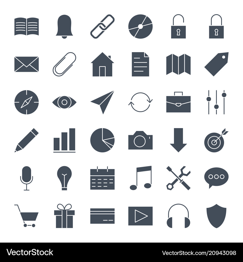 Solid Web Icons - UI Collection vector image