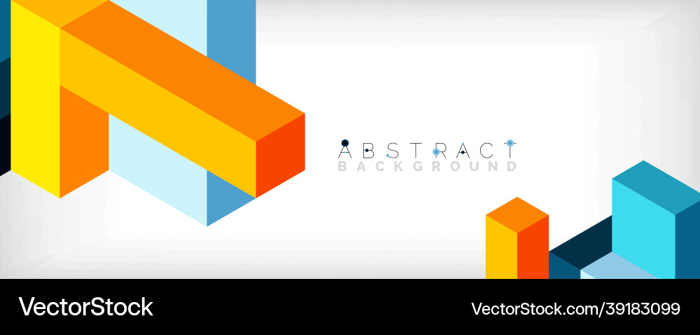 Abstract background 3d cubes cubic elements Abstract background 3d cubes cubic elements vector image