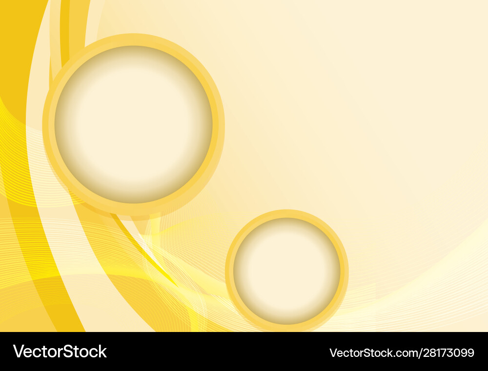 Background design with yellow abstract patterns vector image