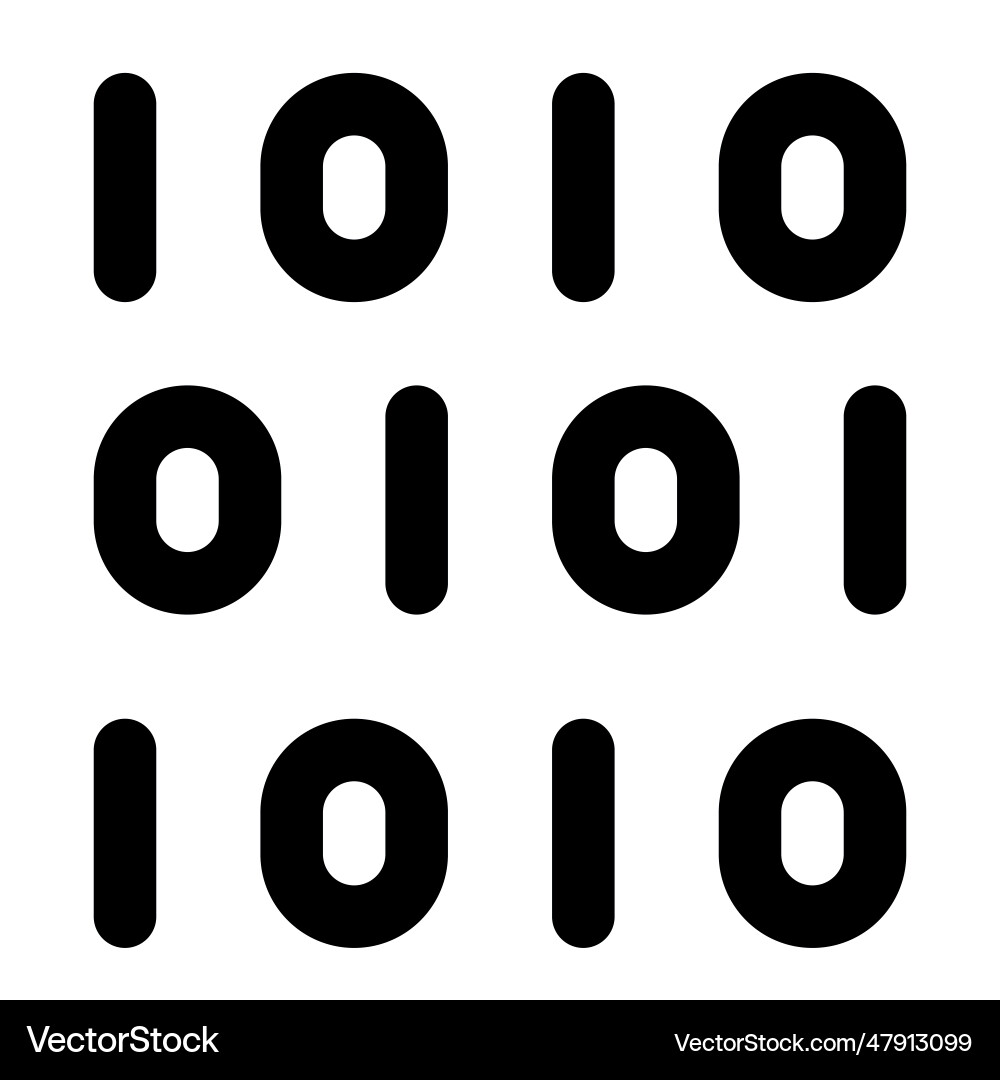 Binary code digital transformation concept vector image