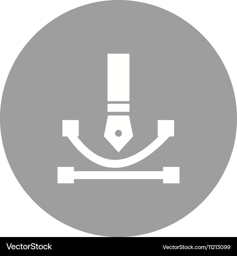 Draw curve vector image