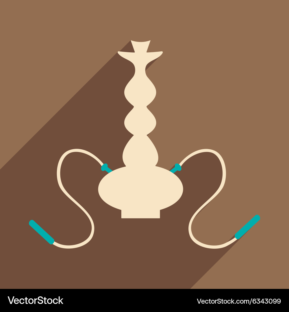 Flat with shadow icon and mobile application vector image