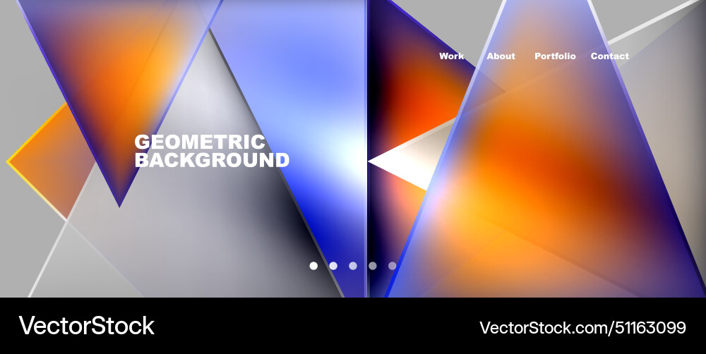 Geometric azure triangles on parallel rectangles Geometric azure triangles on parallel rectangles vector image