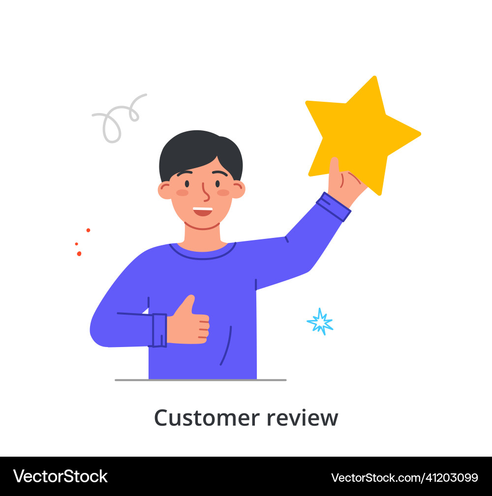 Positive Customer Feedback Vector Image