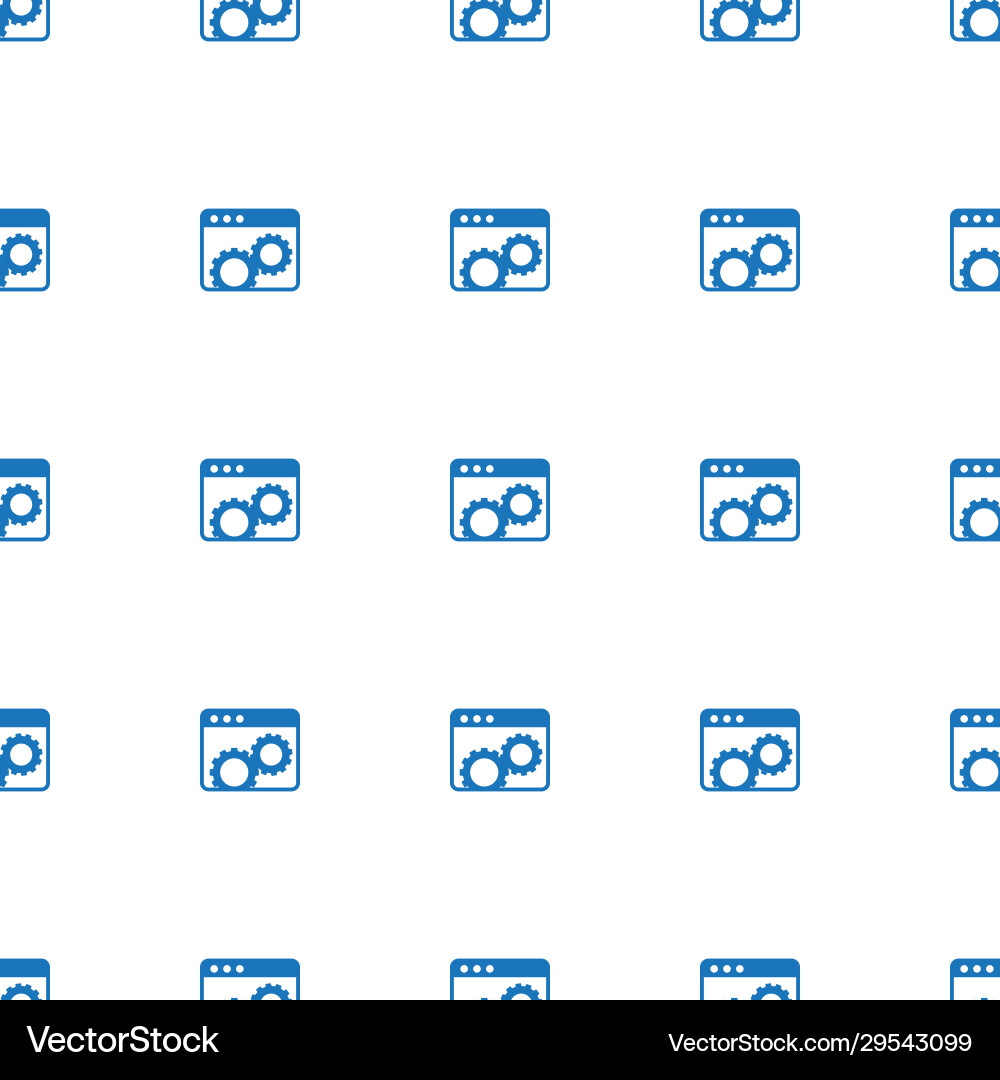 Website optimization icon pattern seamless vector image
