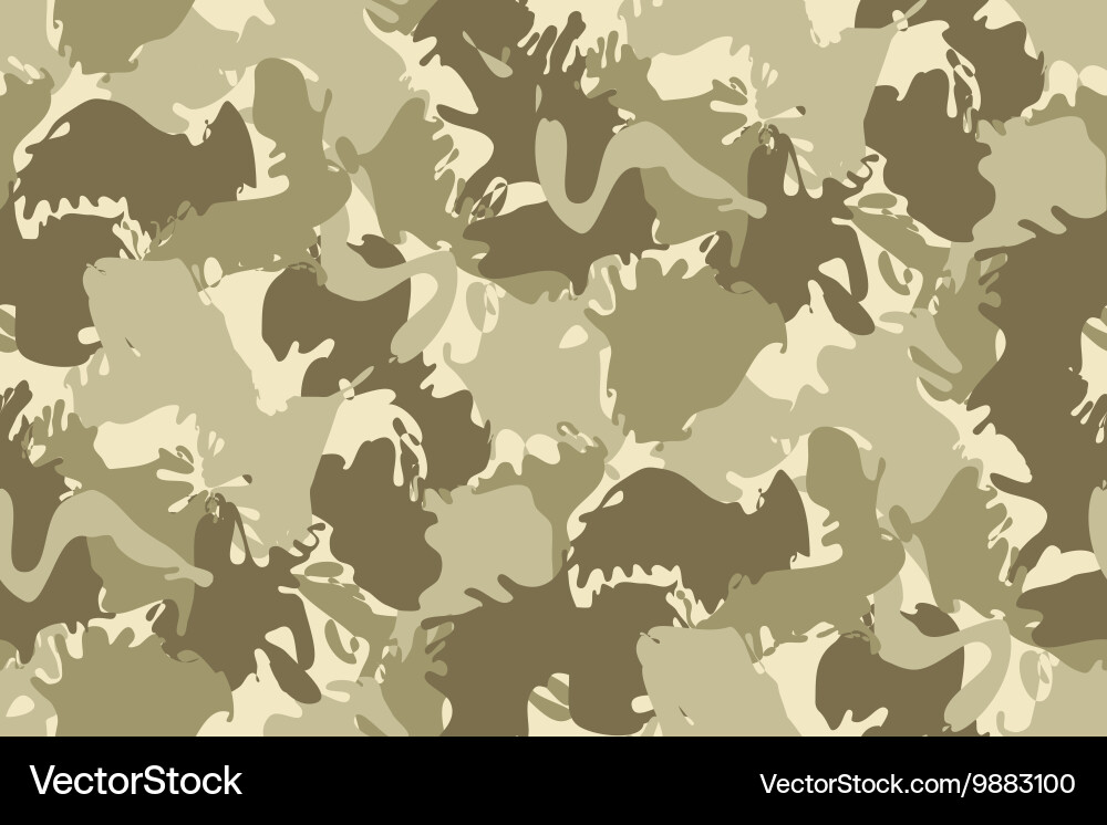 Abstract Camo Splash Pattern vector image