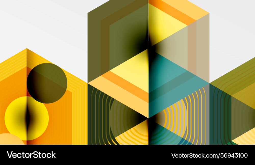Abstract geometric composition overlapping shapes Abstract geometric composition overlapping shapes vector image