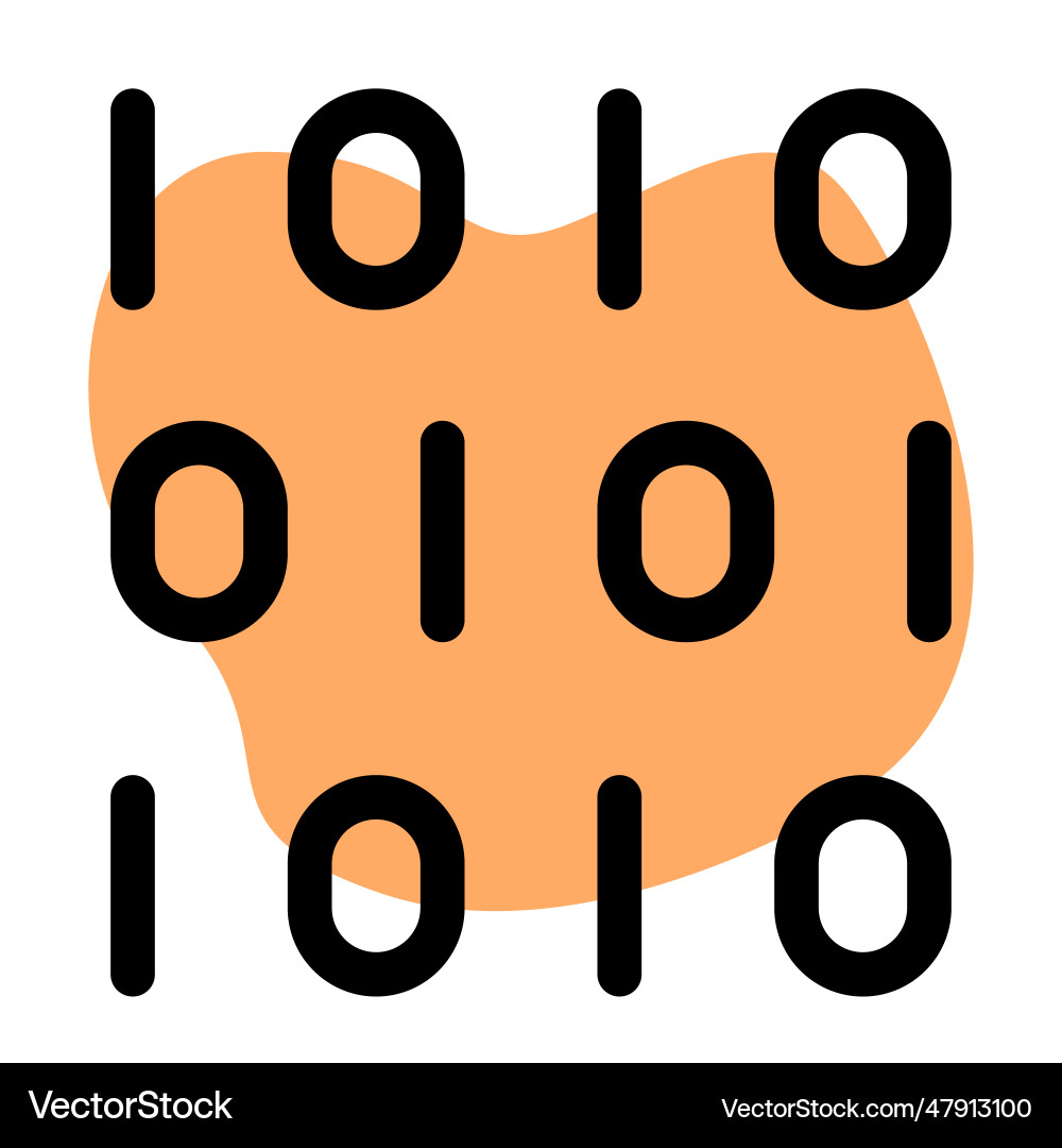 Binary code digital transformation concept vector image