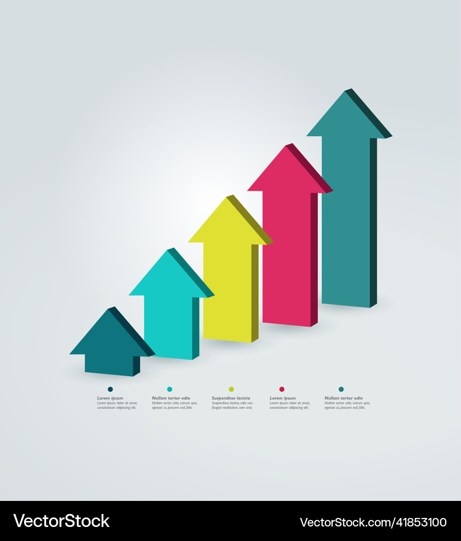 Chart column graph infographic element Chart column graph infographic element vector image
