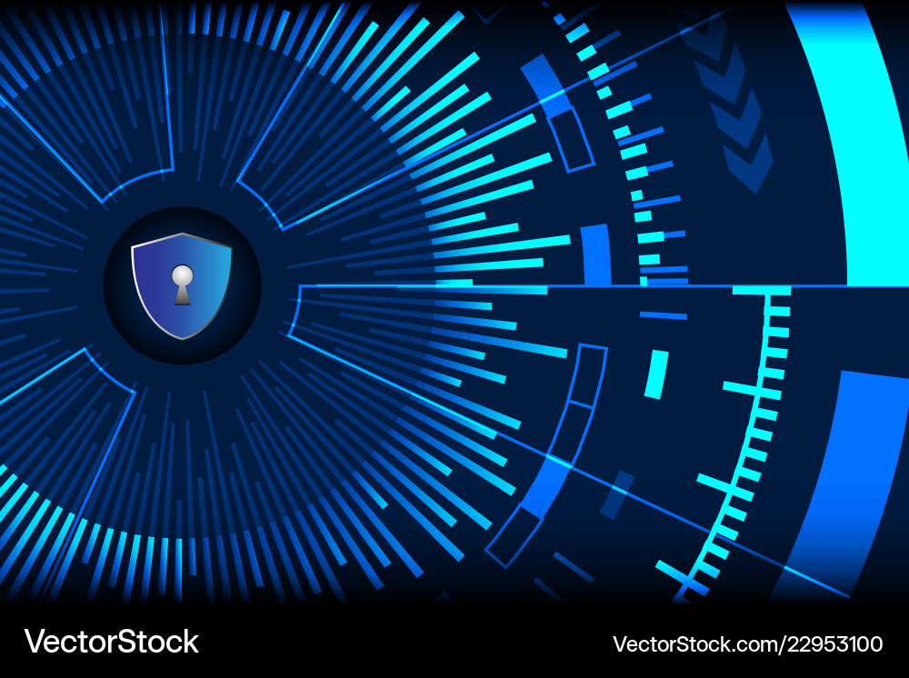 Cybersecurity Data Network vector image