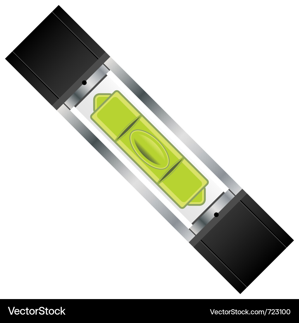 Digital Bubble Level Vector Image
