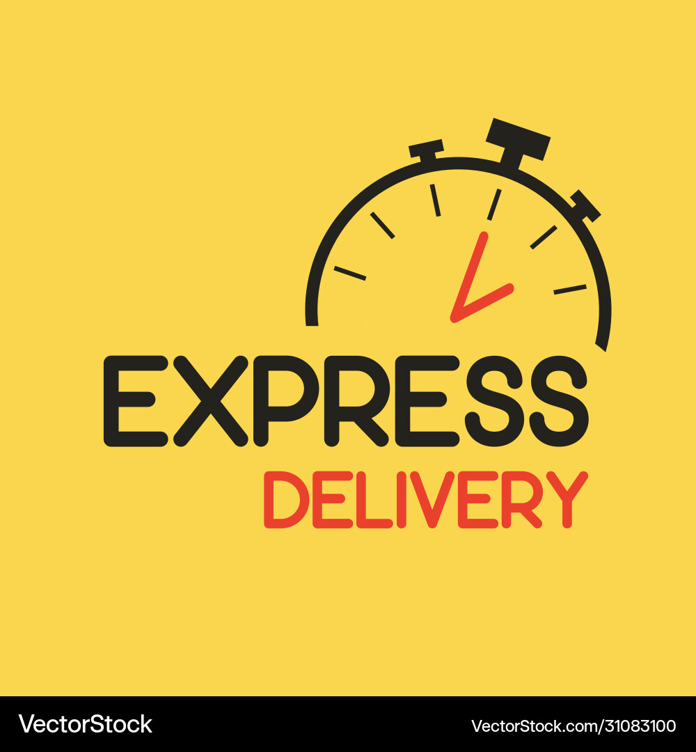 Express delivery icon for apps and website Express delivery icon for apps and website Vector Image