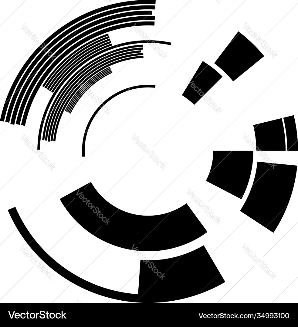 Geometric hud sc-fi gui kreisförmige Elemente Geometric hud sc-fi gui kreisförmige Elemente vektorbild