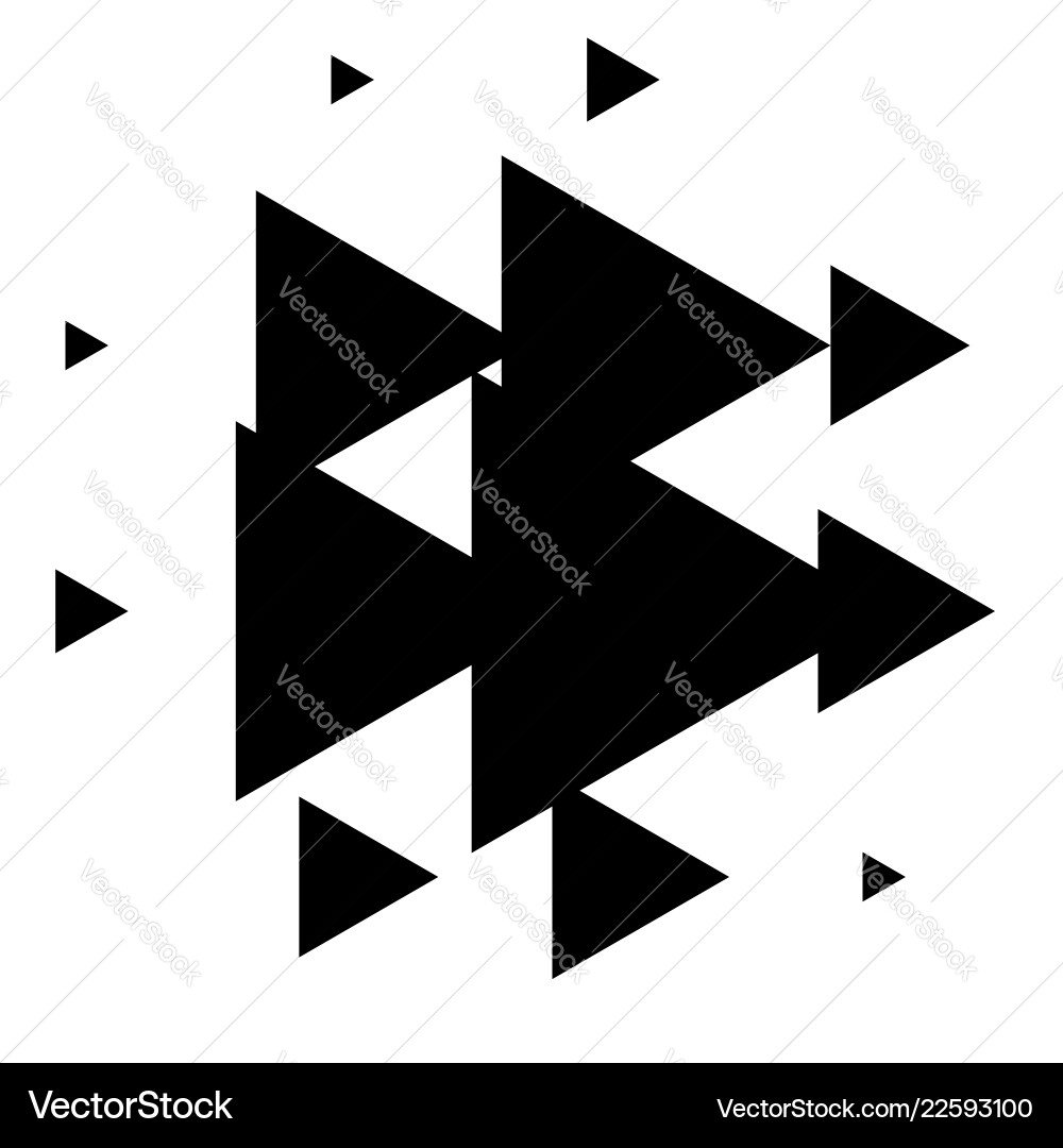 Halfton-Element mit Quadrat oder Dreieck statt vektorbild