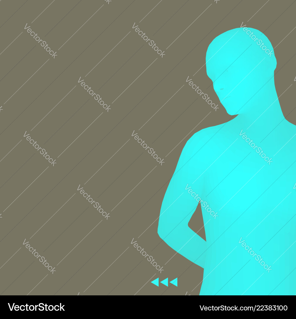 Man in a thinker pose 3d model of business Man in a thinker pose 3d model of business vector image