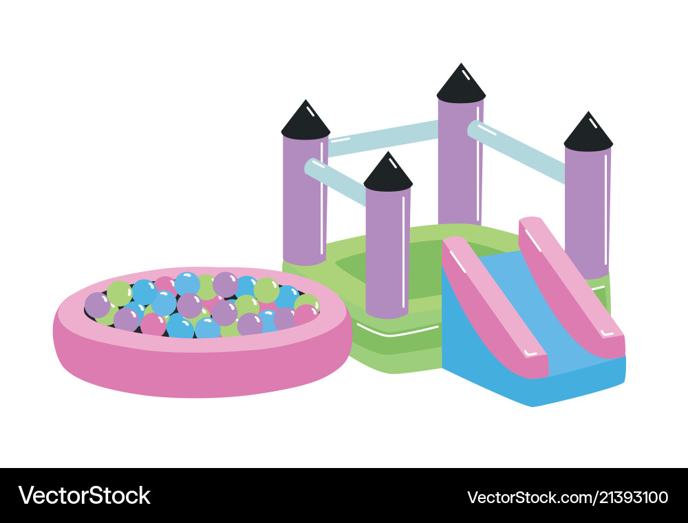 Playground or play area for children Playground or play area for children vector image