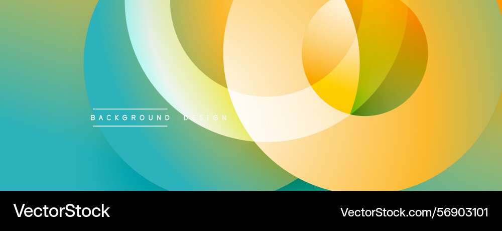 Abstract colorful circles overlap creating Abstract colorful circles overlap creating Vector Image