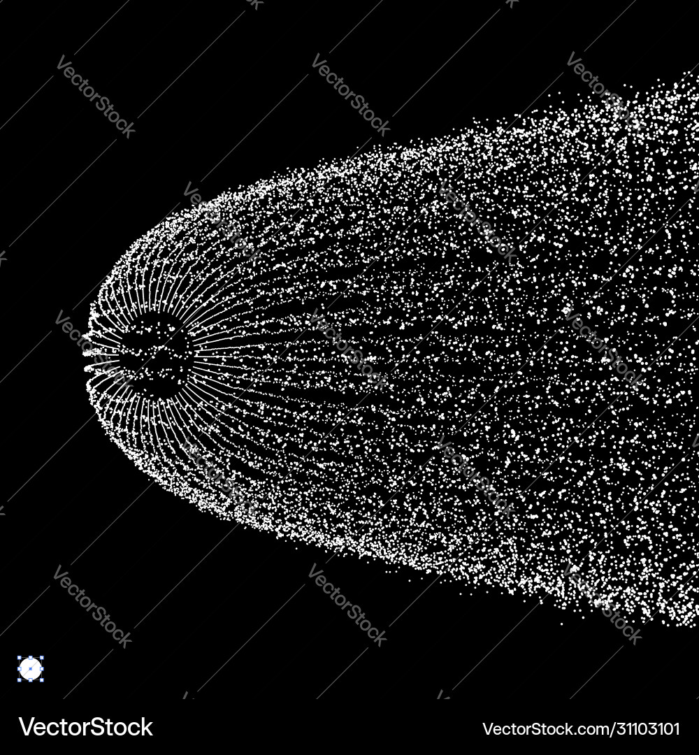 Array with dynamic particles 3d technology style Array with dynamic particles 3d technology style vector image