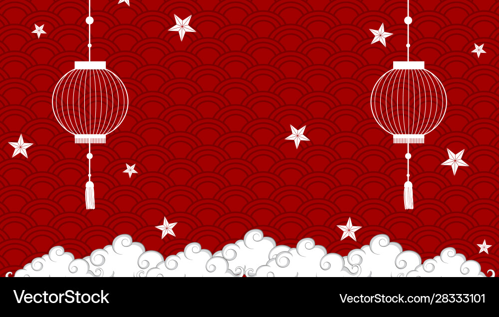 Background template with chinese pattern in red Background template with chinese pattern in red vector image