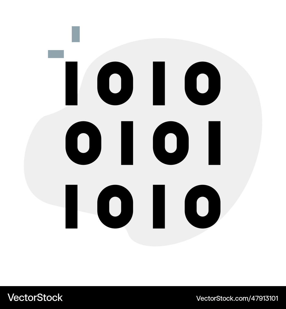 Binary code digital transformation concept vector image