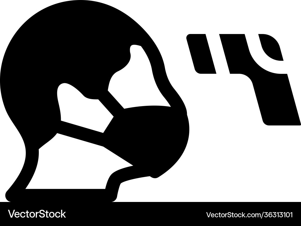 Checking temperature Vector Image