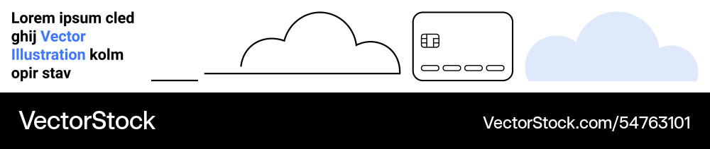 Cloud computing concept with data storage Cloud computing concept with data storage vector image