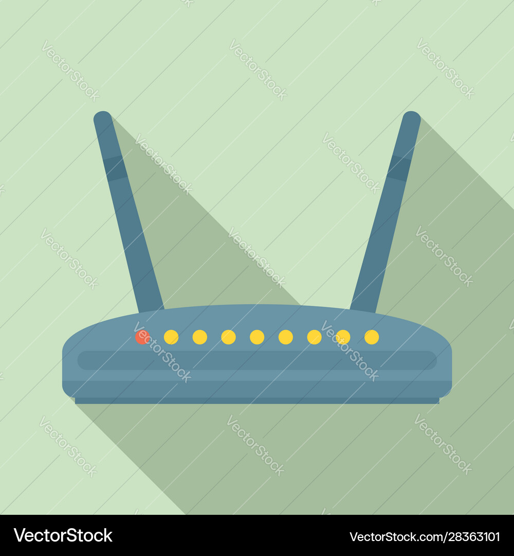 Computer router icon flat style Computer router icon flat style vector image